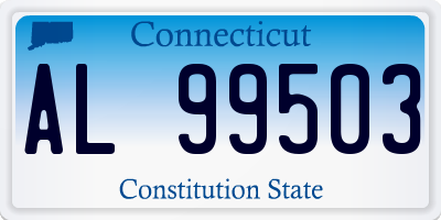 CT license plate AL99503