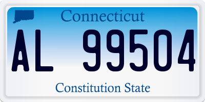 CT license plate AL99504