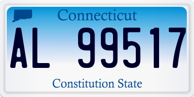 CT license plate AL99517