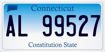 CT license plate AL99527
