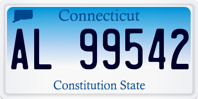 CT license plate AL99542