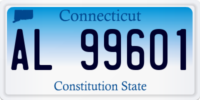 CT license plate AL99601