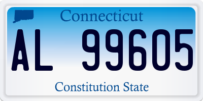 CT license plate AL99605