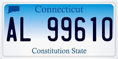 CT license plate AL99610