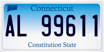 CT license plate AL99611