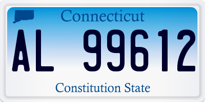 CT license plate AL99612