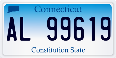 CT license plate AL99619