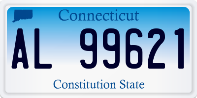 CT license plate AL99621
