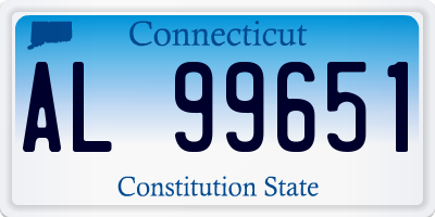 CT license plate AL99651