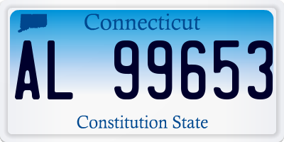 CT license plate AL99653