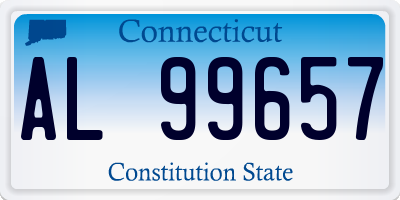 CT license plate AL99657