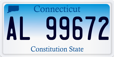 CT license plate AL99672