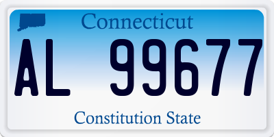 CT license plate AL99677