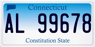 CT license plate AL99678