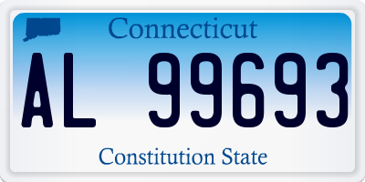 CT license plate AL99693