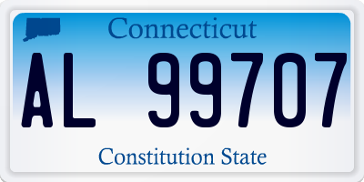 CT license plate AL99707