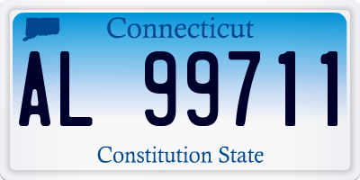CT license plate AL99711