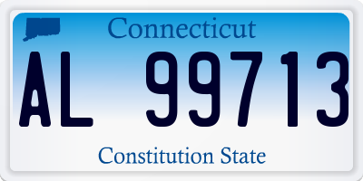 CT license plate AL99713