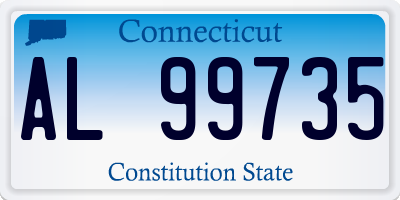 CT license plate AL99735
