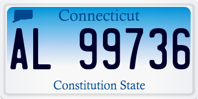 CT license plate AL99736