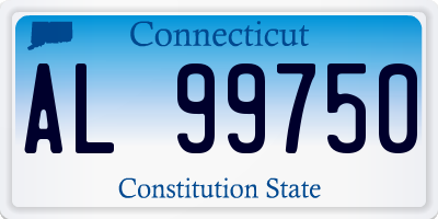 CT license plate AL99750