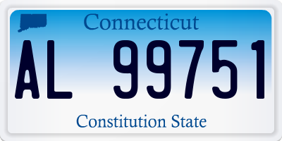 CT license plate AL99751