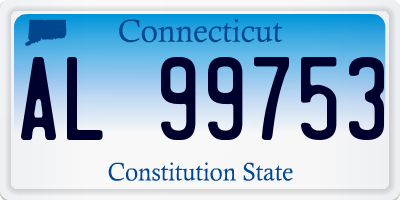 CT license plate AL99753