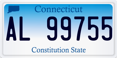 CT license plate AL99755