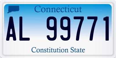 CT license plate AL99771