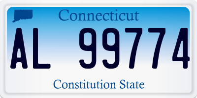 CT license plate AL99774