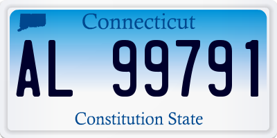 CT license plate AL99791
