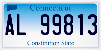 CT license plate AL99813