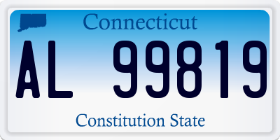 CT license plate AL99819