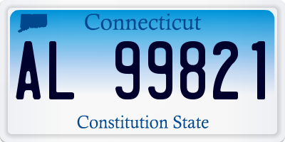 CT license plate AL99821