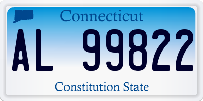 CT license plate AL99822