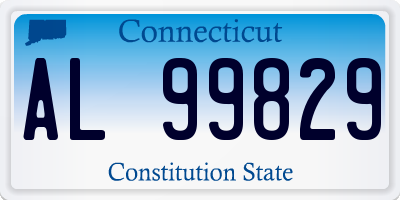 CT license plate AL99829