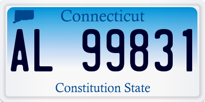 CT license plate AL99831