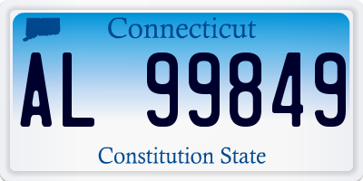 CT license plate AL99849