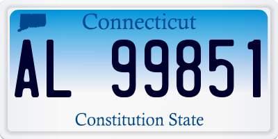 CT license plate AL99851