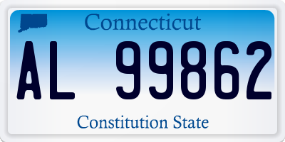 CT license plate AL99862