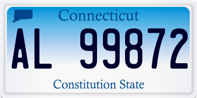 CT license plate AL99872