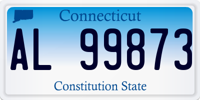 CT license plate AL99873