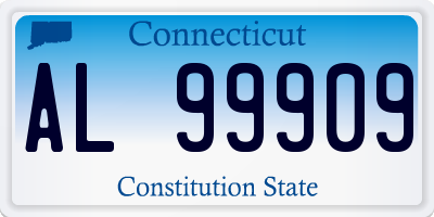 CT license plate AL99909