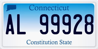 CT license plate AL99928