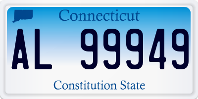 CT license plate AL99949