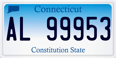CT license plate AL99953