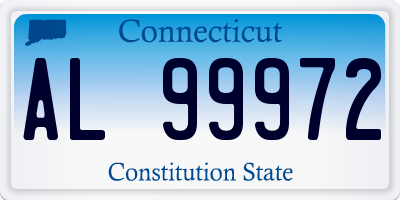 CT license plate AL99972