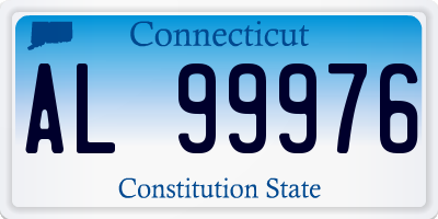 CT license plate AL99976