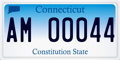 CT license plate AM00044
