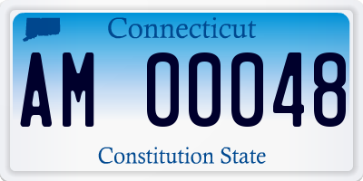 CT license plate AM00048